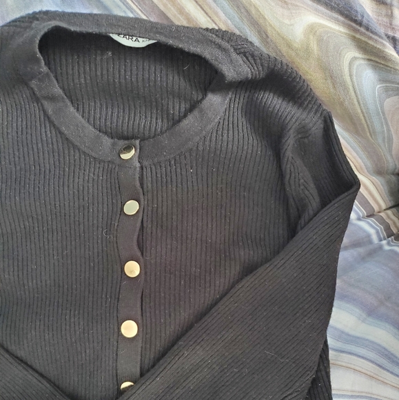 Zara Black Knit Sweater - Picture 2 of 4